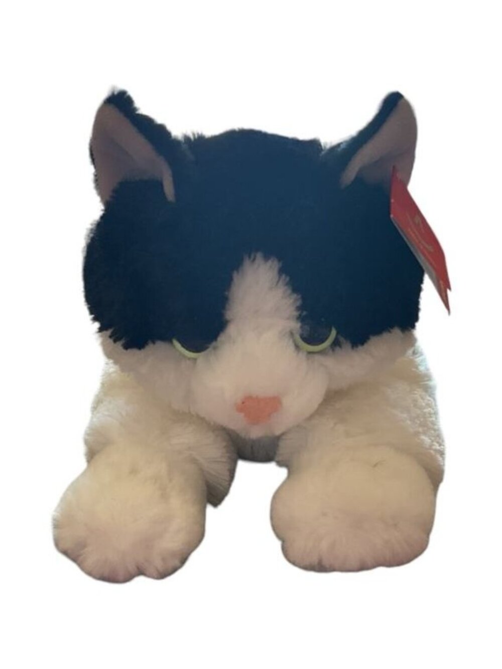 Aurora World Mighty Flopsie Oreo Black White Tuxedo Cat Plush Stuffed Kitty 17"